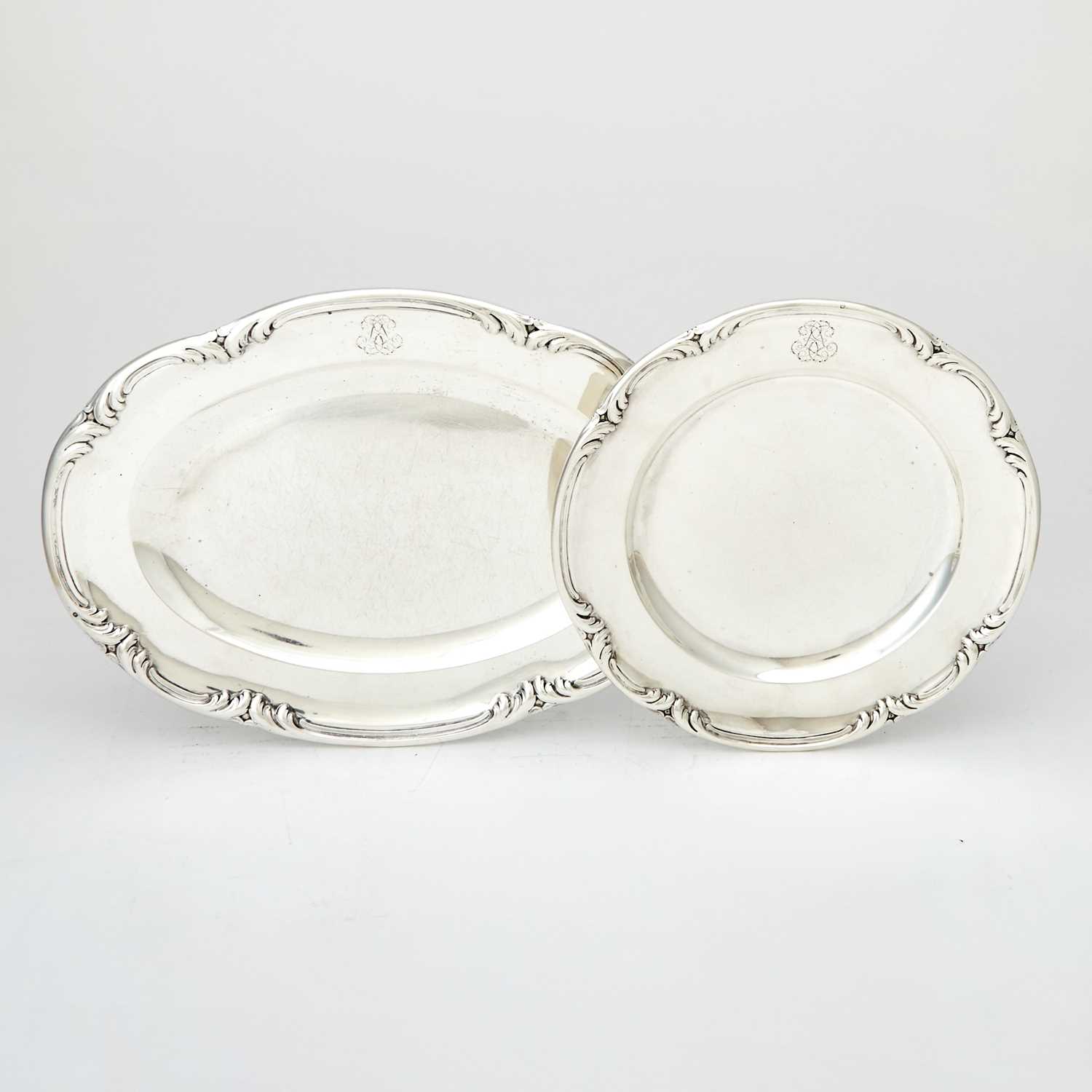 Lot 380 - Two French Odiot Sterling Silver Serving Dishes