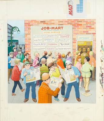 Lot 310 - MAD Fold-In - "What's the dead-end job where there seems to be no shortage of applicants?"