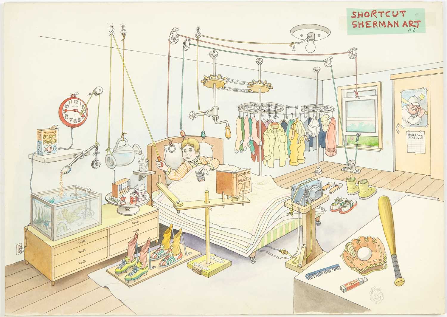 Lot 386 - A group of original artwork, with text manuscripts, for two children's books