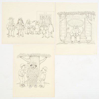 Lot 386 - A group of original artwork, with text manuscripts, for two children's books