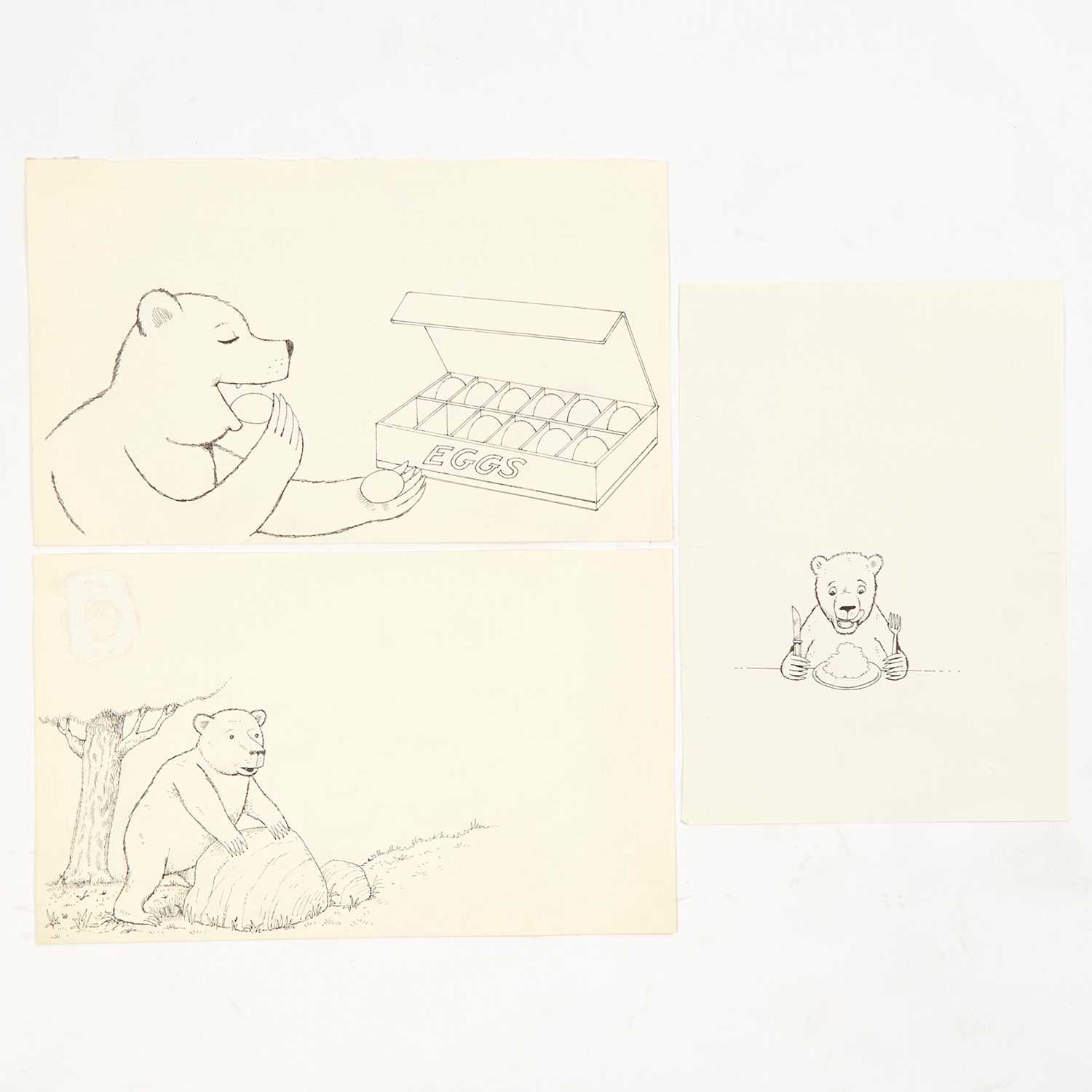 Lot 387 - Artwork for a children's book - "A Bear Can Eat Everything but you Shouldn't"
