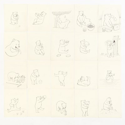 Lot 387 - Artwork for a children's book - "A Bear Can Eat Everything but you Shouldn't"