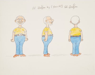 Lot 376 - A group of self-portraits intended as animation reference for an unmade documentary by Terry Gilliam