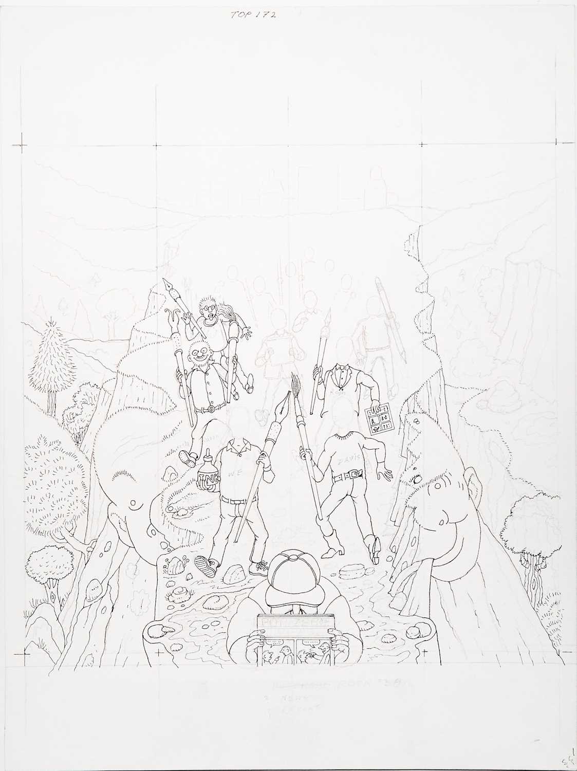 Lot 302 - An unfinished Fold-In tribute to Harvey Kurtzman