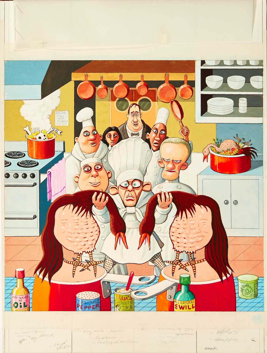 Lot 319 - MAD Fold-In - "What little rat-faced chef raked in millions this year?"