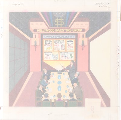 Lot 314 - MAD Fold-In - Which Hollywood Figures Are Down Again This Year?