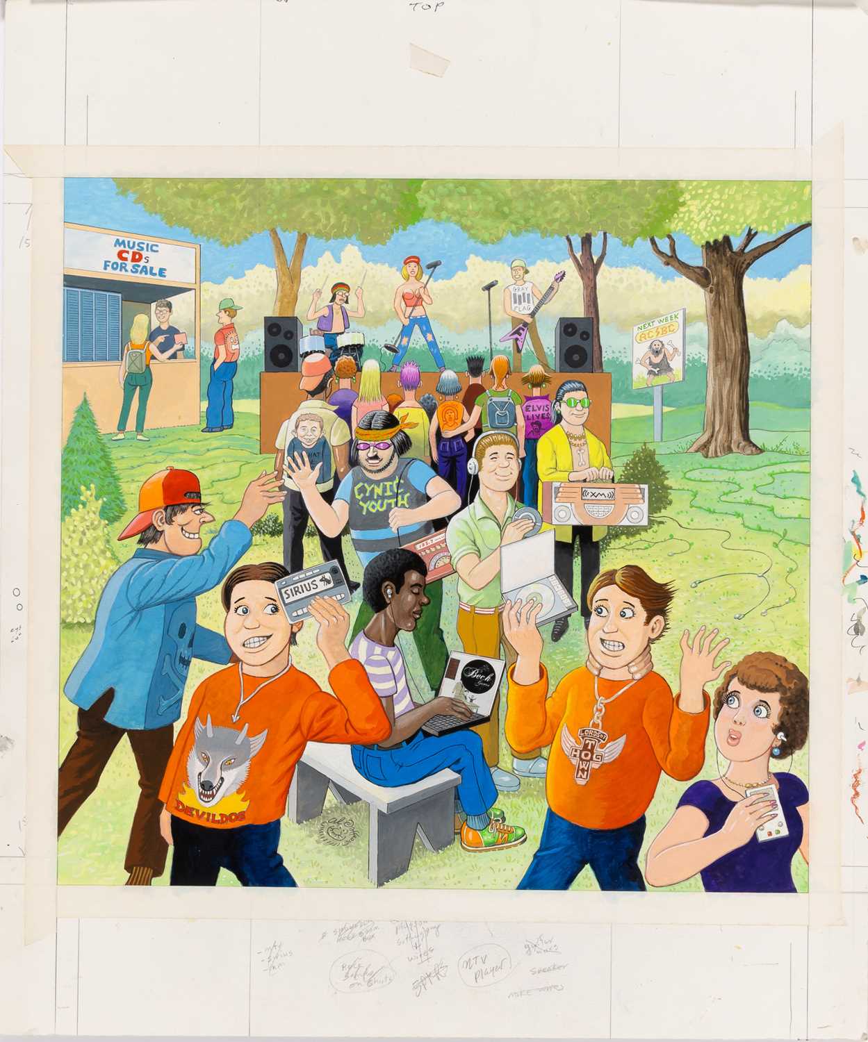 Lot 307 - MAD Fold-In - "What's the hot new way many are getting their music?"