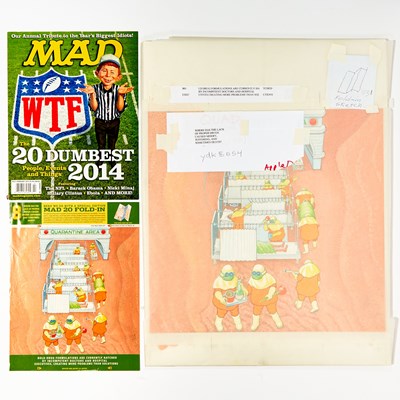 Lot 339 - MAD Fold-In - "Where has the lack of proper drugs caused misery, suffering, and sometimes death?"