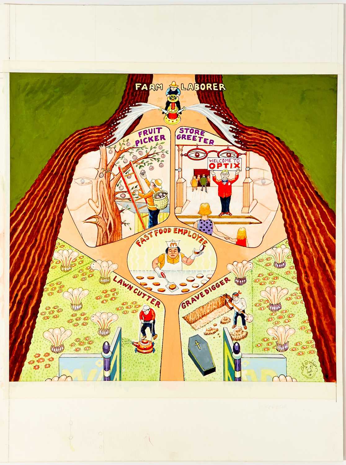 Lot 340 - MAD Fold-In - "What demeaning, low-paying jab do experts agree is a career dead end?"