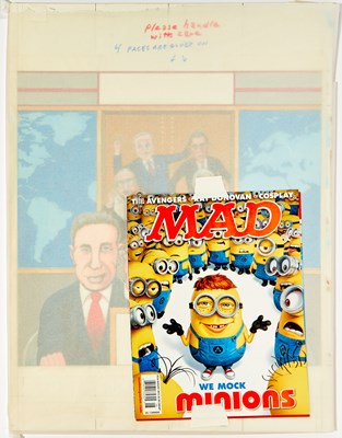 Lot 341 - MAD Fold-In - "What powerful figure will conservatives be most thrilled to see leave the public stage?"
