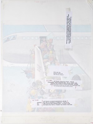 Lot 345 - MAD Fold-In - "Who are the biggest idiots in air travel today?"