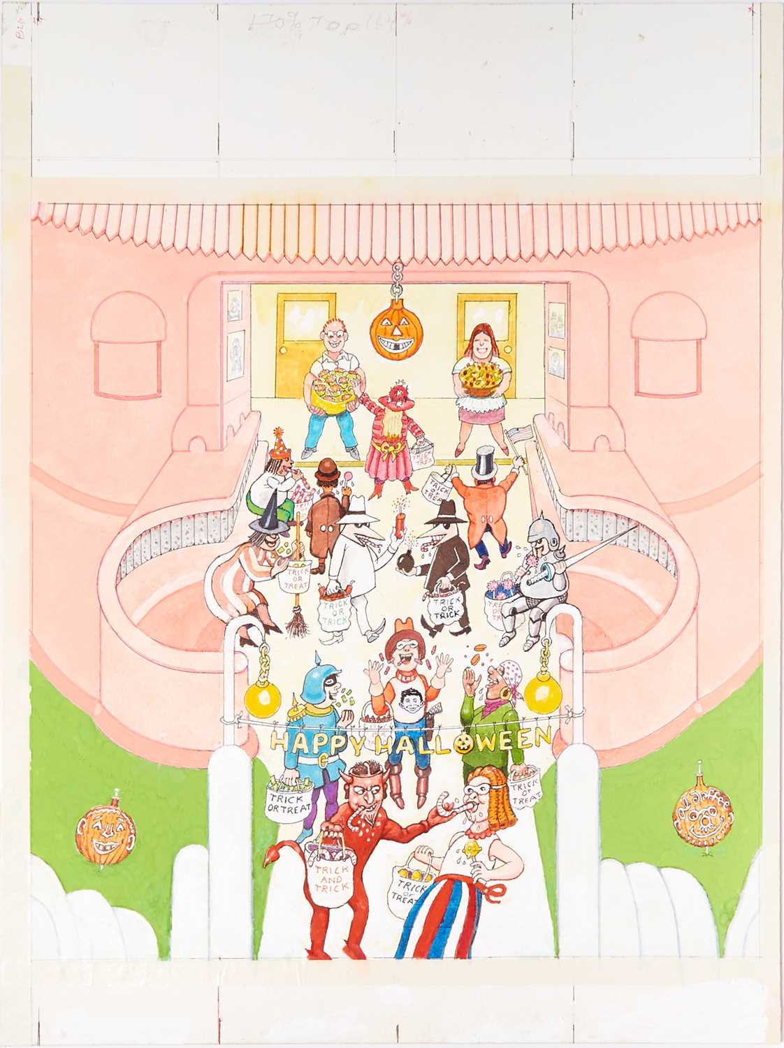 Lot 353 - MAD Fold-In - "What group profits the most from Halloween?"