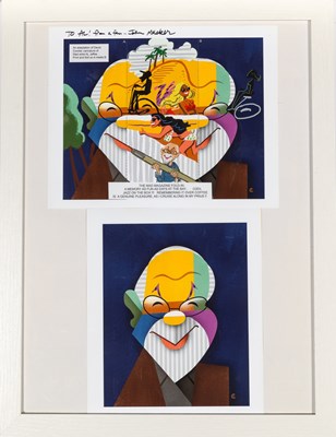 Lot 365 - Two portraits of Al Jaffee from his friends and admirers