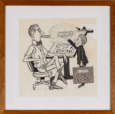 Lot 357 - "The first cartoonist I ever met" - Al Jaffee honors one of his heroes, Rube Goldberg