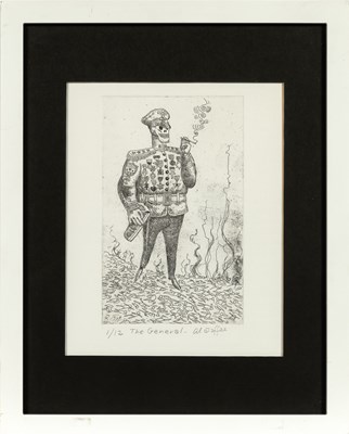 Lot 404 - Al Jaffee's anti-Vietnam War print, "The General"