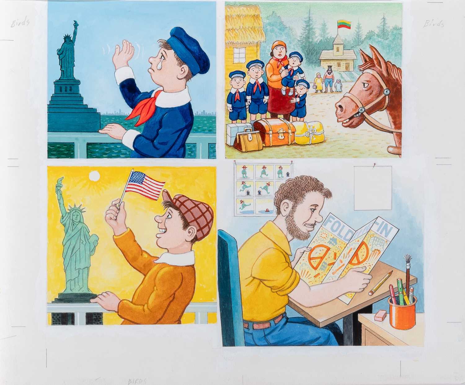 Lot Cover Art for "Al Jaffee's Mad Life," the Biography by Mary-Lou Weisman