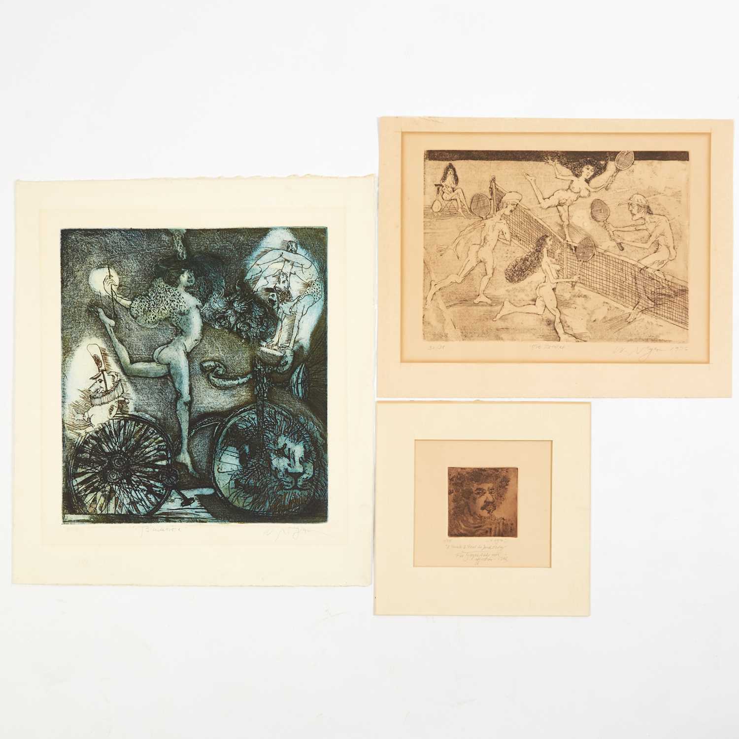 Lot 362 - Three etchings by Will Negron