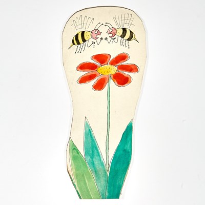 Lot 439 - Bees Arguing Over a Flower