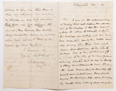 Lot 110 - A letter from John Herschel discussing photography