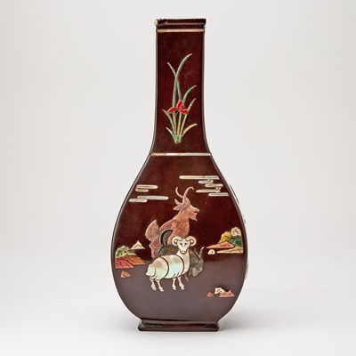 Lot 158 - A Rare Chinese Lacquer Square Vase