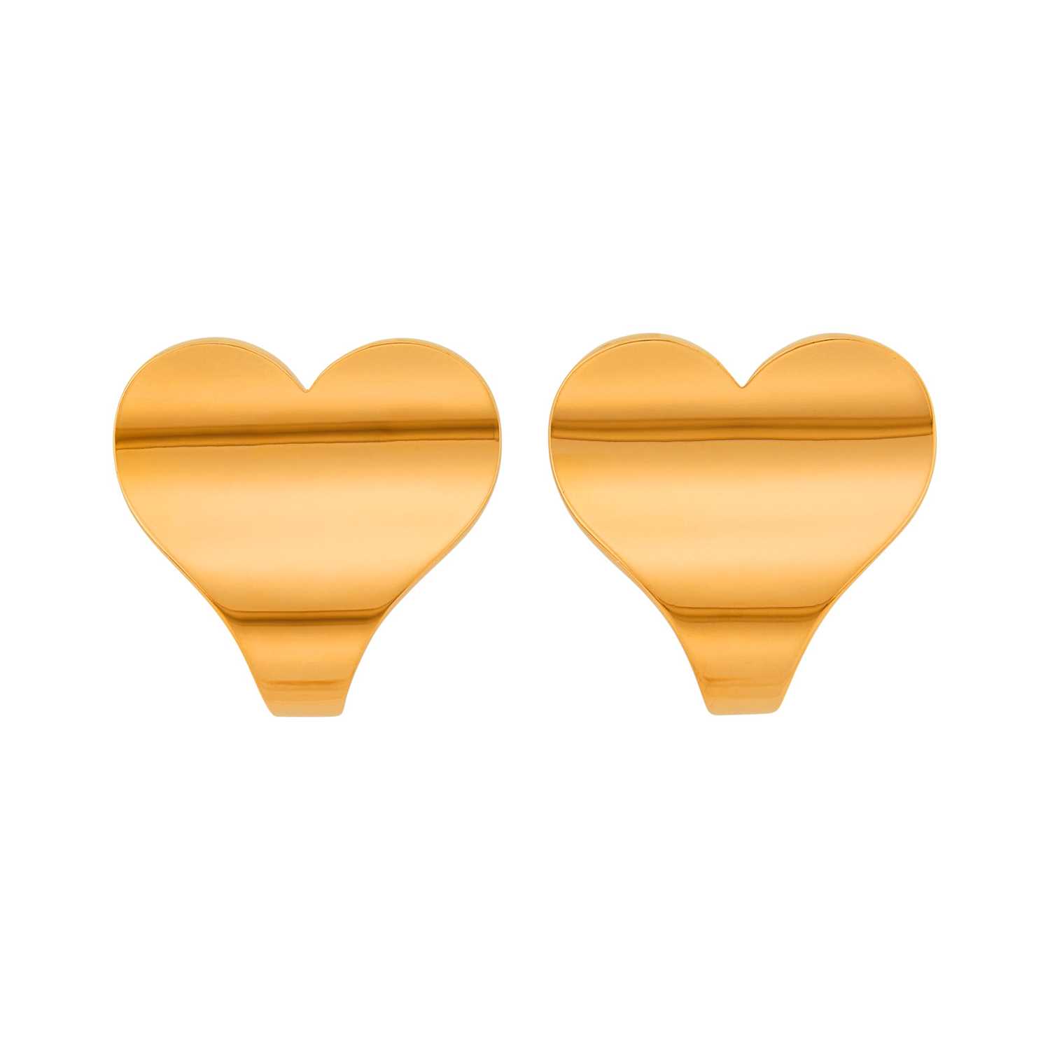 Lot 112 - Roger Dubuis Pair of Rose Gold 'Be Heart' Earclips