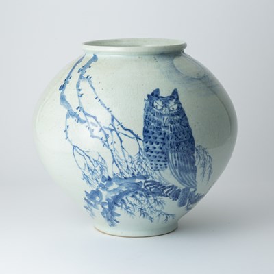 Lot 359 - A Korean Blue and White Porcelain Jar