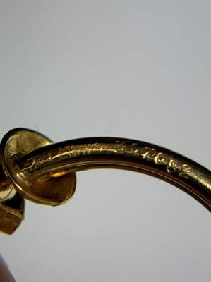 Lot 37 - Cartier Pair of Gold and Diamond Hoop Earclips