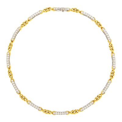 Lot 82 - Tiffany & Co. Platinum, Gold and Diamond Necklace