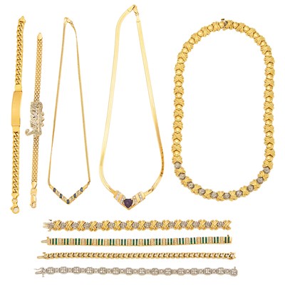 Lot 2034 - Group of Gold, Low Karat Gold and Gold-Filled Jewelry