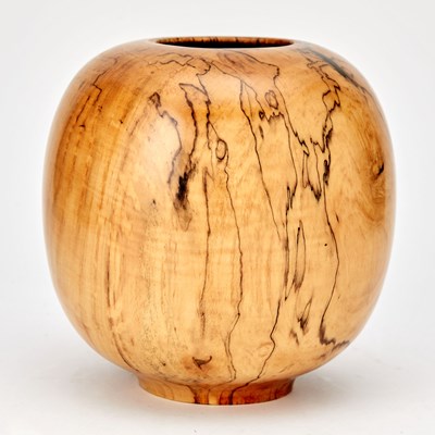 Lot 368 - Ed Moulthrop Turned Spalted Silver Maple Vessel