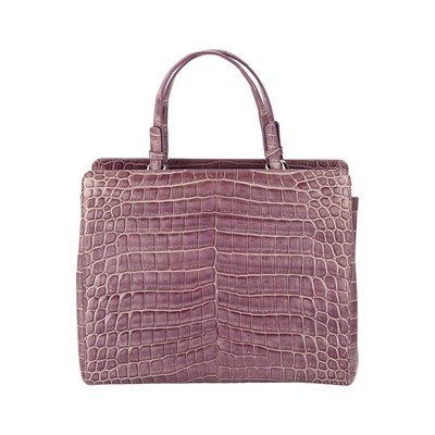 Lot 1186 - Bottega Venetta Purple Alligator Bag