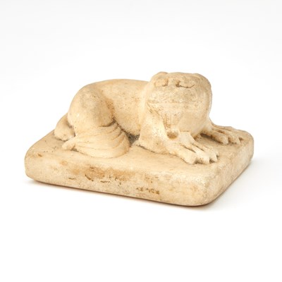 Lot 144 - A Chinese Tang Style Marble Carving of a Lion