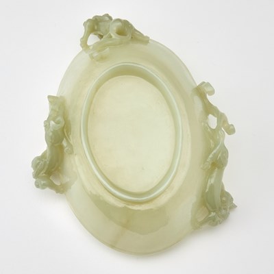 Lot 50 - A Chinese Celadon Jade Brush Washer