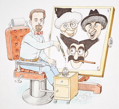 Lot 393 - Two original artworks of The Marx Brothers by Jaffee