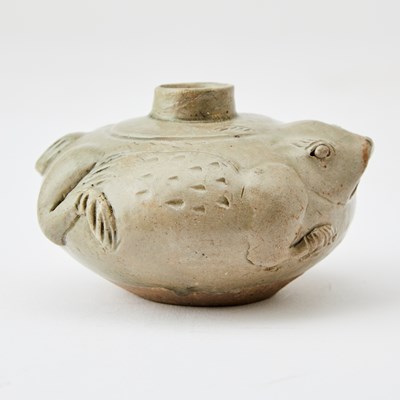 Lot 210 - A Chinese Yueyao Celadon Glazed Stoneware Water Pot