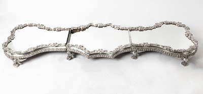 Lot 258 - Victorian Silver Plated Mirrored Plateau