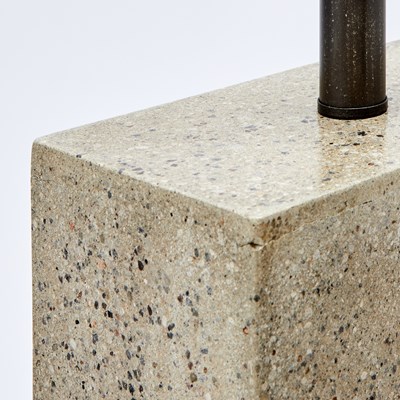 Lot 303 - Pair of Faux Stone Composite Lamps