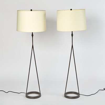 Lot 314 - Pair of Iron Floor Lamps