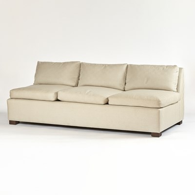Lot 330 - Upholstered Armless Sofa