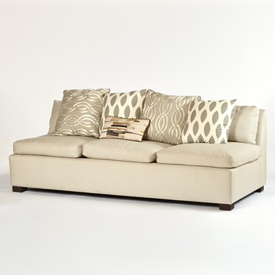 Lot 330 - Upholstered Armless Sofa