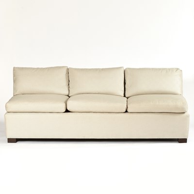 Lot 330 - Upholstered Armless Sofa