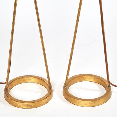 Lot 320 - Pair of Gilt-Metal Floor Lamps