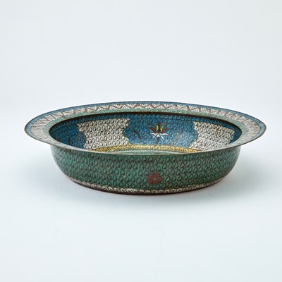 Lot 128 - A Chinese Cloisonné Enamel Basin