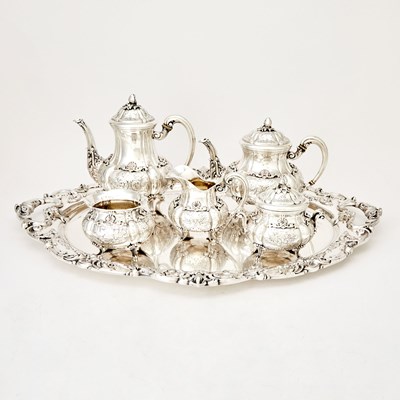 Lot 1149 - Italian Silver Tea and Coffee Service