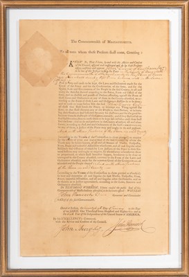 Lot John Hancock appoints a Justice of the Peace in Revolutionary Boston