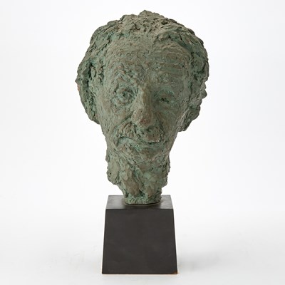 Lot 132 - A plaster bust of Albert Einstein by Robert Berks