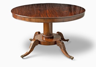 Lot 32 - Classical Style Parcel-gilt Mahogany Center Table