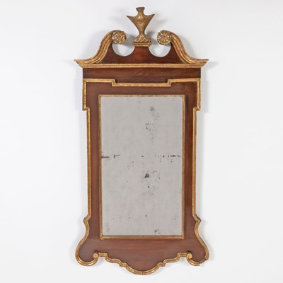 Lot 140 - George II Mahogany and Parcel Gilt Mirror