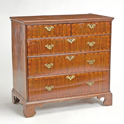 Lot 179 - Continental Inlaid Walnut Chest of Drawers