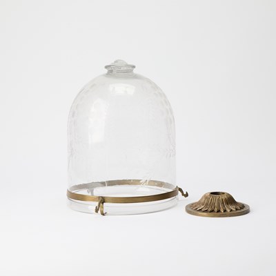 Lot 154 - Etched Glass Hall Lantern